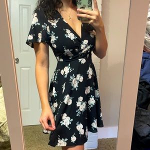 flowy floral express dress
